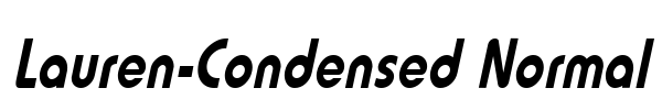 Lauren-Condensed Normal Font Image
