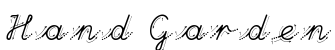 Hand Garden Font Image