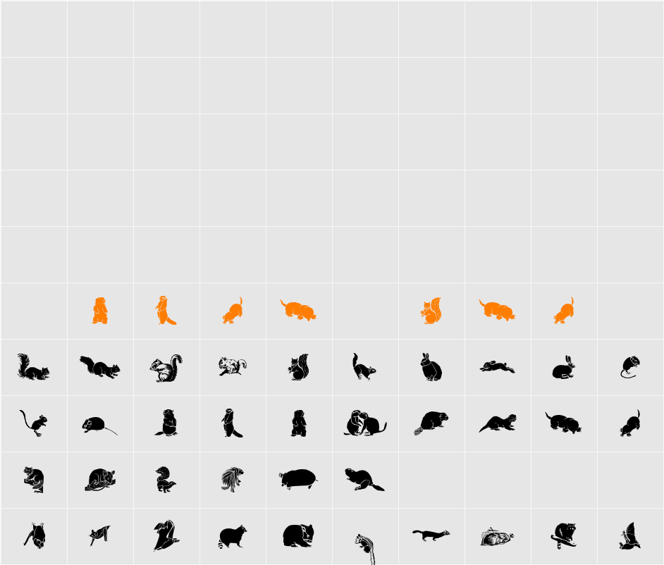 WWFurryFriends Character Map