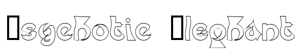 Psychotic Elephant Font Image