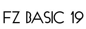 FZ BASIC 19 Font Image