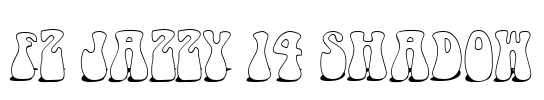 FZ JAZZY 14 SHADOW Font Image