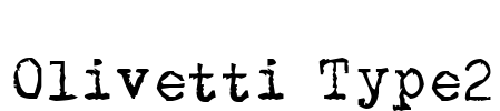 Olivetti Type2 Font Image