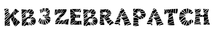 KB3ZebraPatch Font Image
