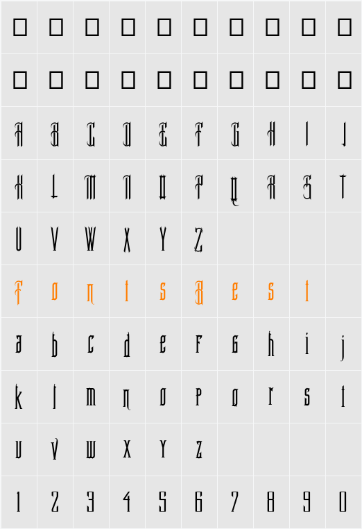 ProvidenceRI Character Map