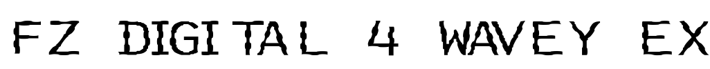 FZ DIGITAL 4 WAVEY EX Font Image