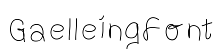 GaelleingFont