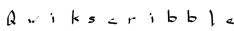 Qwikscribble Font Image