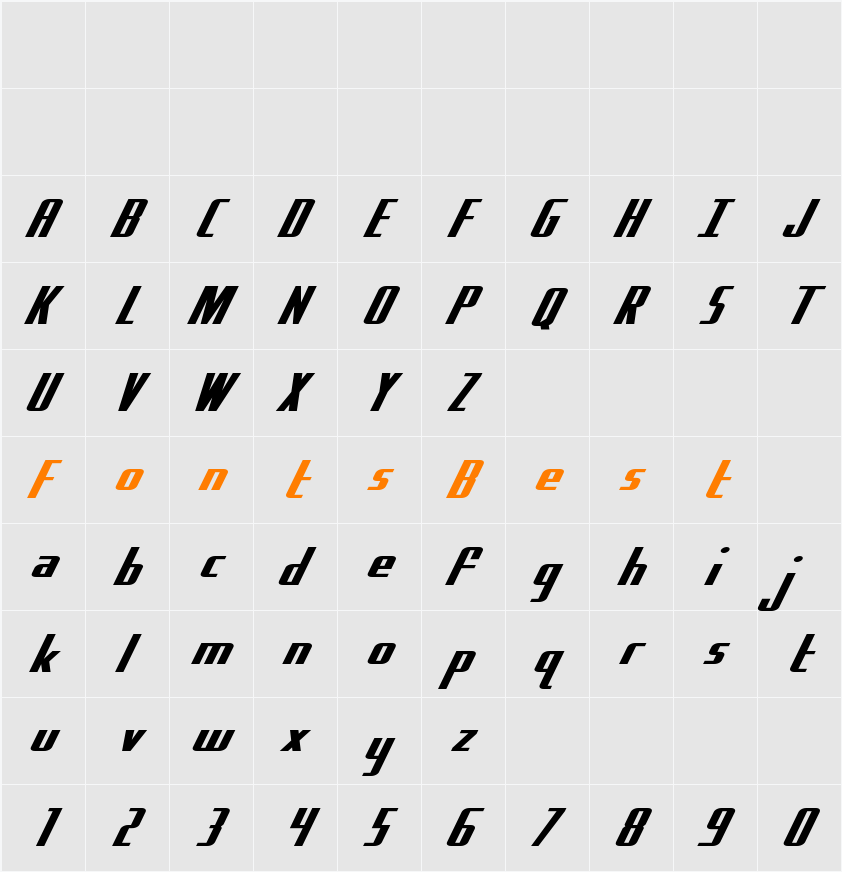 Hydro Squad Extra-Expanded Character Map