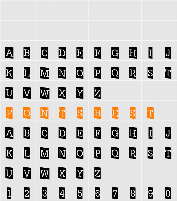 a_NoterCmDn Character Map