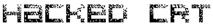 Hacked CRT Font Image