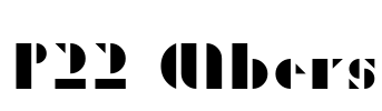 P22 Albers Font Image