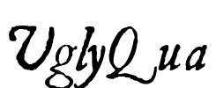 UglyQua Font Image