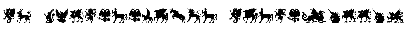 SL Mythological Silhouettes Font Image