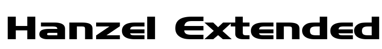 Hanzel Extended Font Image