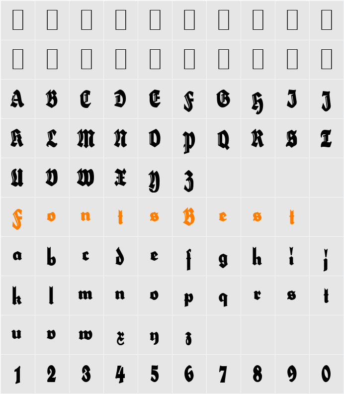 HerzogVonGraf Character Map