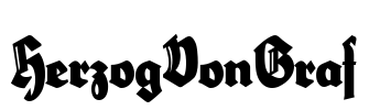 HerzogVonGraf Font Image