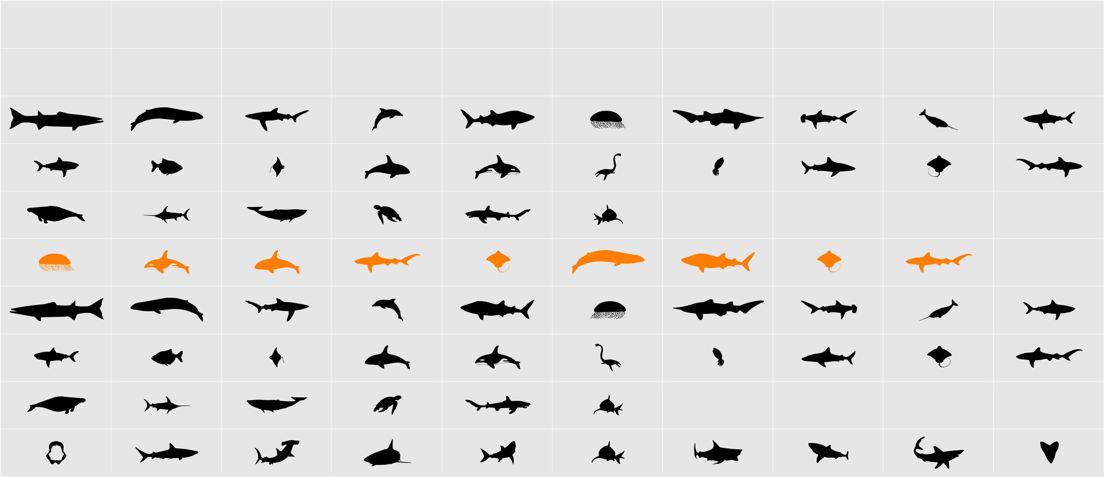 Giants of the Sea Character Map