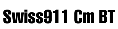 Swiss911 Cm BT Font Image