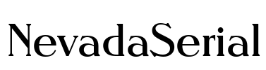 NevadaSerial Font Image