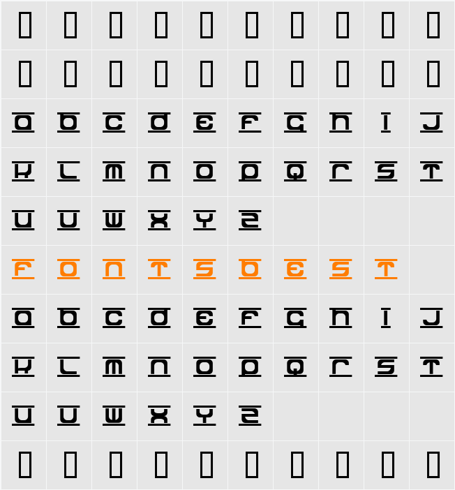 dopdip Character Map