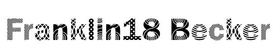 Franklin18 Becker Font Image