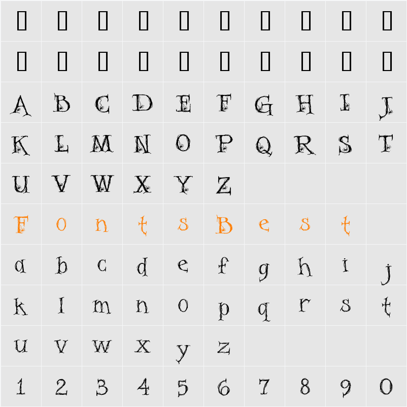 PC Halloween Character Map