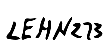 LEHN273 Font Image