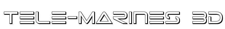 Tele-Marines 3D Font Image