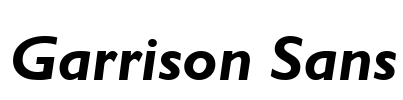 Garrison Sans Font Image
