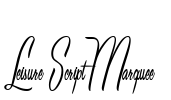 Leisure Script Marquee Font Image