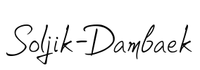 Soljik-Dambaek Font Image