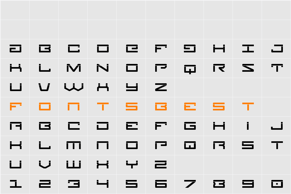 Legion Laser Character Map