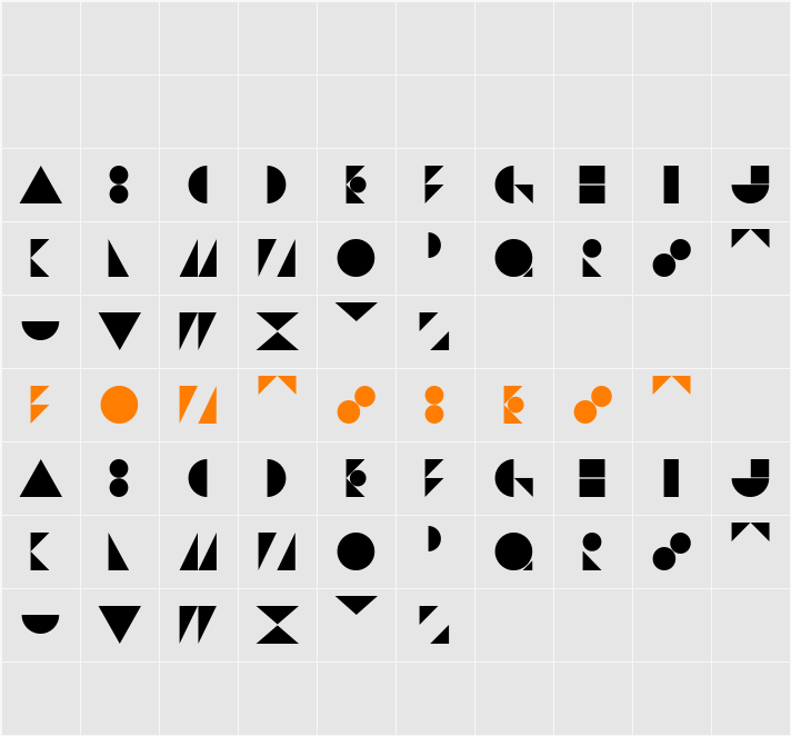 St Bookashade Character Map