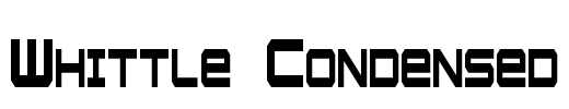 Whittle Condensed Font Image