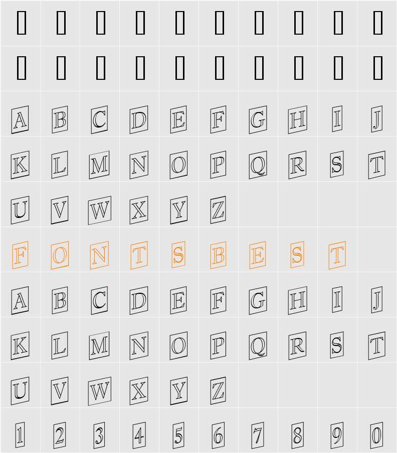a_AntiqueTitulTrCmUpOtl Character Map