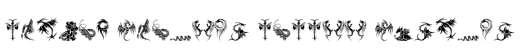 Tribal Dragons Tattoo Designs