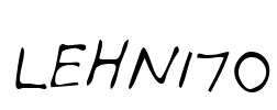 LEHN170 Font Image