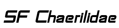 SF Chaerilidae Font Image
