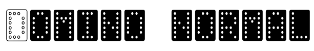 Domino normal Font Image