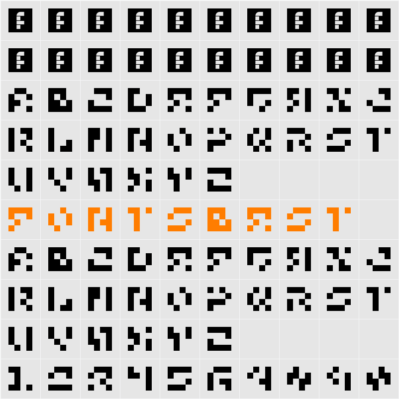 5Microchip Nowhere Character Map