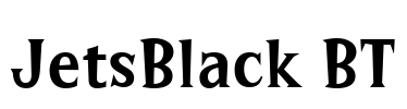 JetsBlack BT Font Image