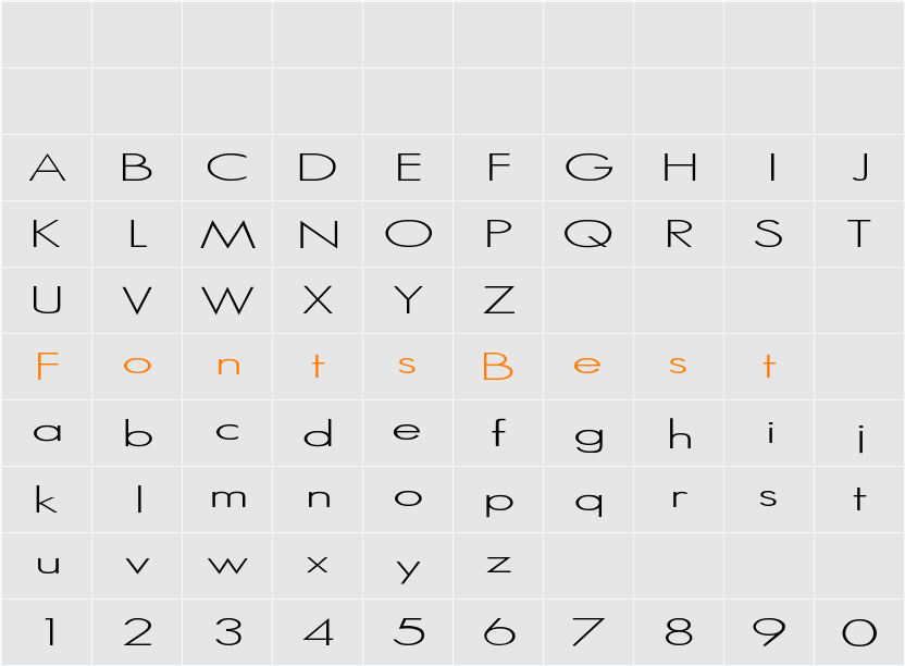 SeasSerif   Character Map