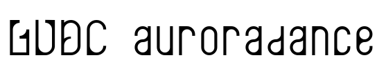 LVDC auroradance Font Image