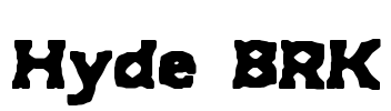 Hyde BRK Font Image