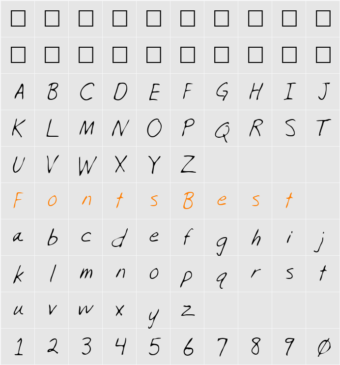 Reid Character Map