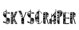 Skyscraper Font Image