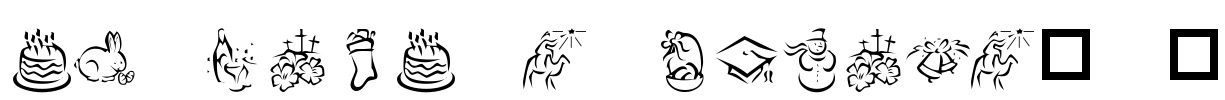 KR Pick A Holiday 2 Font Image