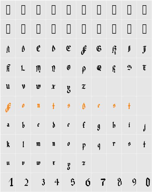 Julia Black Character Map