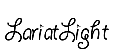 LariatLight Font Image